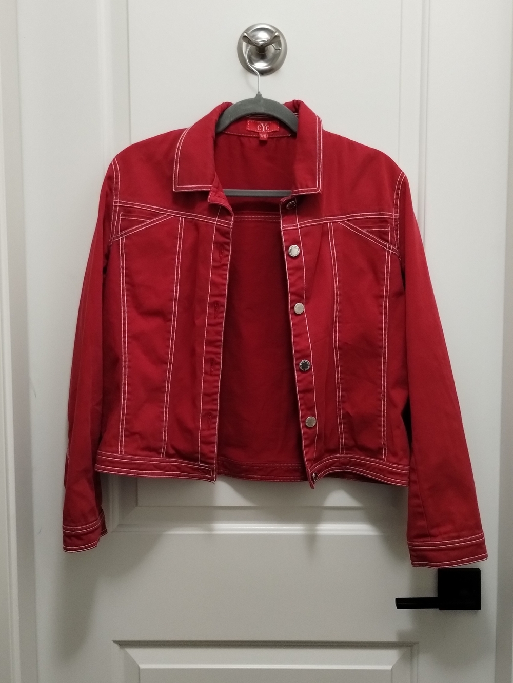 Red Women's Denim Jacket